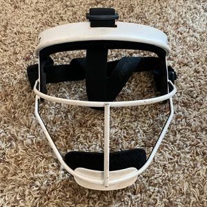 White rip it face mask adult/softball mask